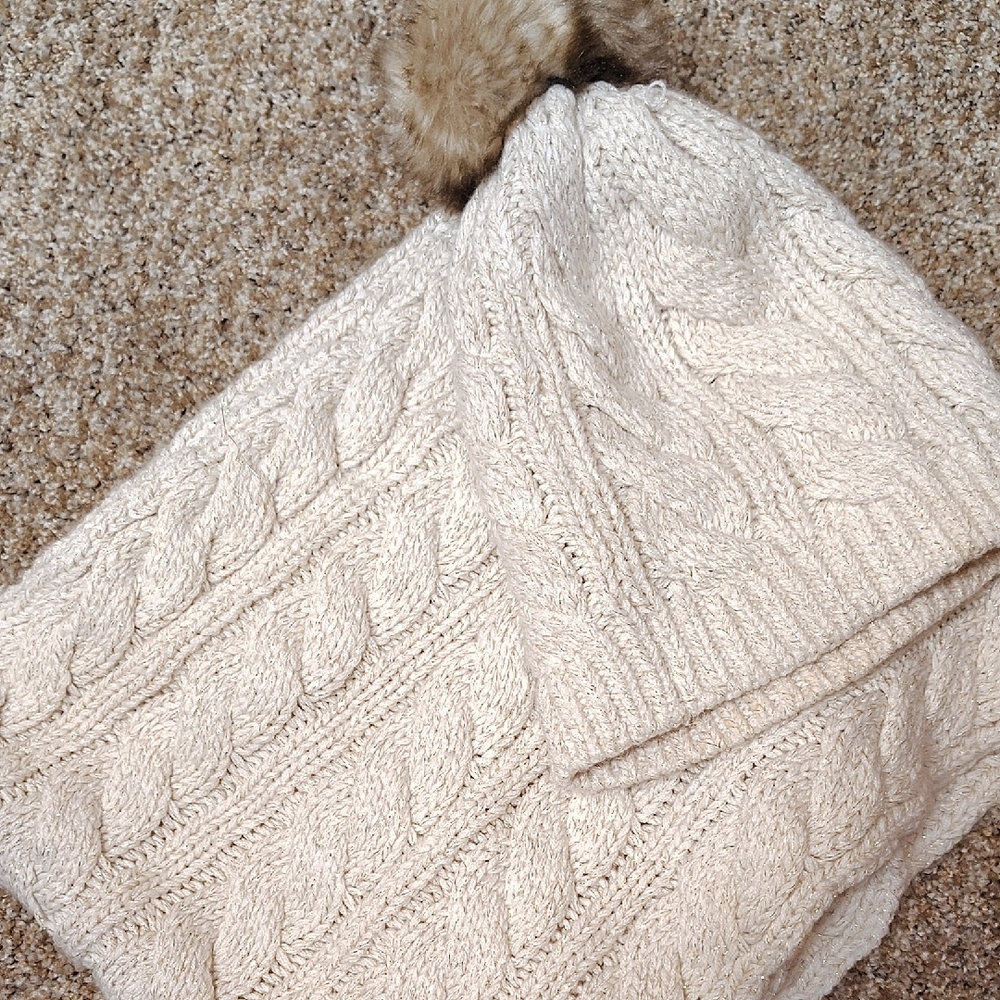 Cozy Cable Knit Beanie and Scarf Set